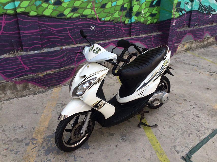 Rusi Scooter 125cc (Category: Motorbikes for Sale) located in San Fernando. Submitted by deleted_xg5KHPm2Svia1Q1YLn0bUR (Listing ID 238604937, Image 2). Description: This listing is hosted on Carousell on behalf of OLX Philippines. FOR SALE Rusi Scooter 125cc 2013 year Complete documents Registered till March 2020 Comes with surf racks (can be removed, adjustable). Contact: 09081377950.