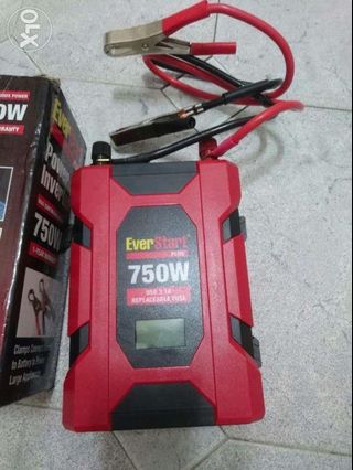 Car Power Inverter 750 watts to 1500 peak USB31 110 volts out