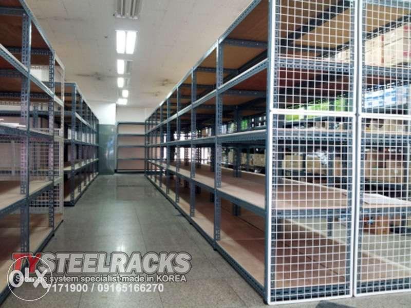 KOREA Steel Rack Warehouse Steel Shelves Heavy Duty Style
