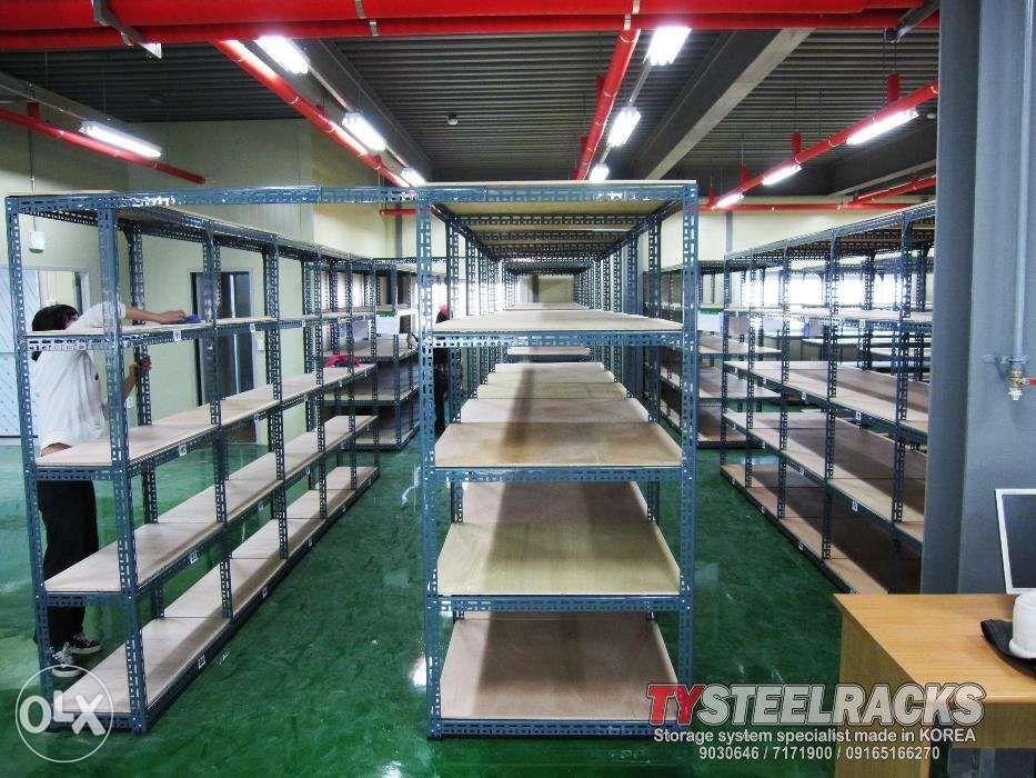 KOREA Steel Rack Warehouse Steel Shelves Heavy Duty Style