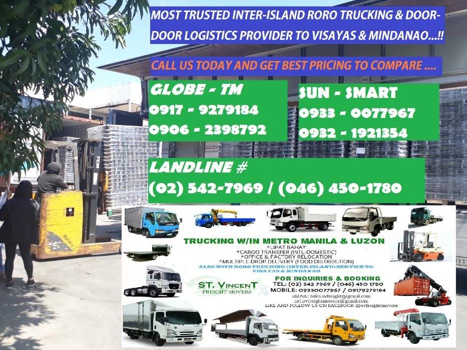 INTER ISLAND Roro Trucking and Door Door SVC to VISAYAS and MINDANAO
