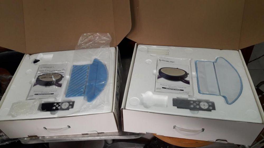 Stirling Robot Vacuum Cleaner Double Brush with Intelligent Water Tank, Furniture & Home Living