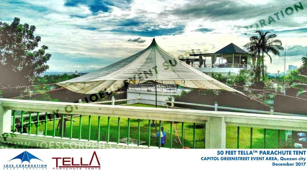 Umbrellalike parachute tents for big venues outdoor events weddings