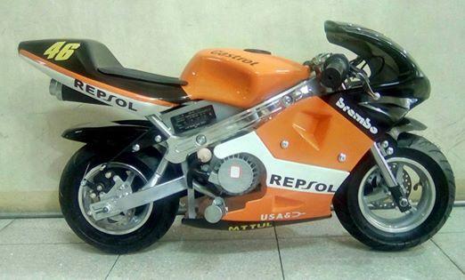 Mini Moto Pocket Bike 49cc - Vitesse 40-60km/h, Neuf, CE, 120kgs