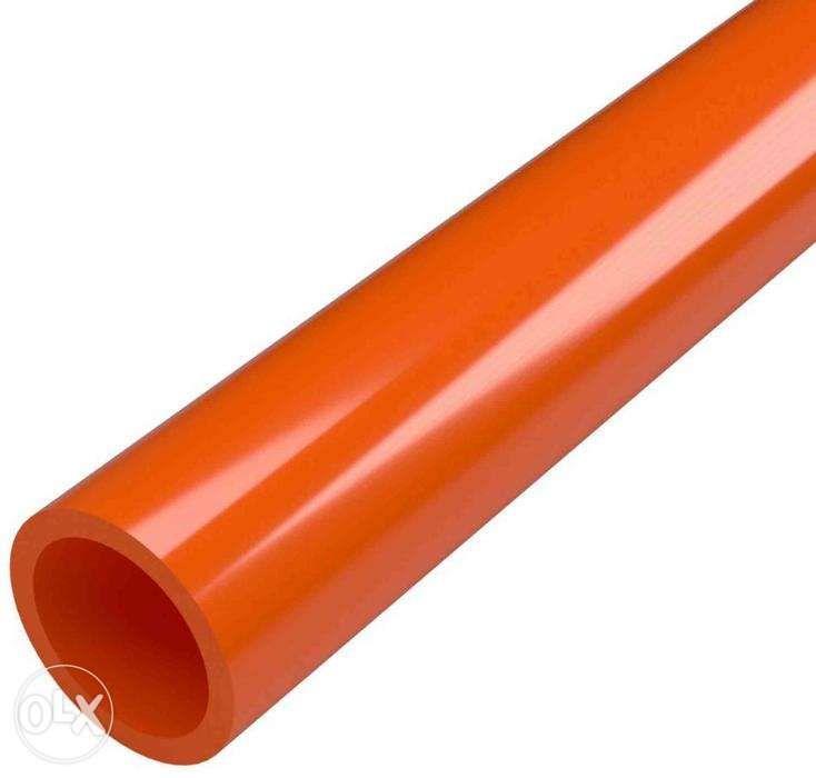 Orange Pvc pipe 1I2 x 3 mtrs per piece, Furniture & Home Living, Home