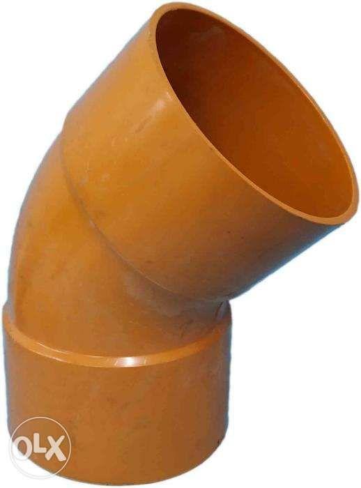 PVC elbow 6 inches x 45 degree sanitary orange, Furniture & Home Living