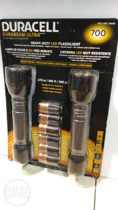 Duracell 2 Pack 700 Lumen Heavy Duty Led Flashlight On Carou