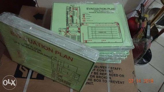 Sticker,Tarpaulin Printing, Glow in the dark/ Luminous Sticker, Frosted Sticker,Evacuation Plan, Exit Sign, Directional Sign, Fire Extinguisher Sign