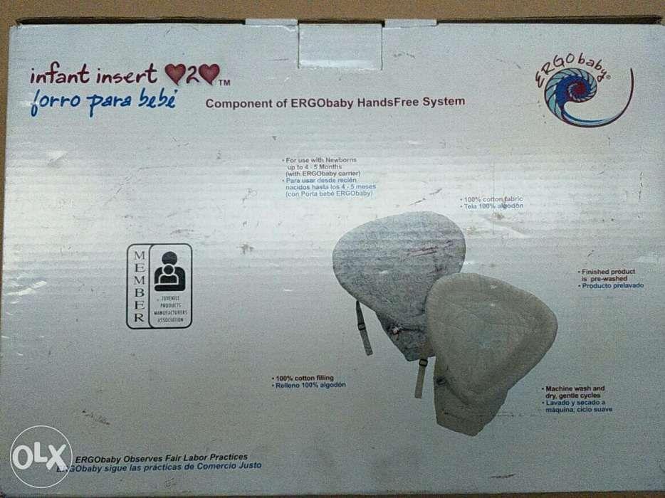 Ergobaby fully padded infant insert in stone (Category: Carriers & Slings) located in Quezon City. Submitted by carsenmktg (Listing ID 238626832, Image 3). Description: Guaranteed Authentic and brand new in box. Just came in from the u.s. designed so you can safely carry your newborn baby from day one. Use the Infant Insert with babies 7-12lb (3. 2-5.5kg) or until baby has strong and consistent head and neck control and is comfortable in a splaye