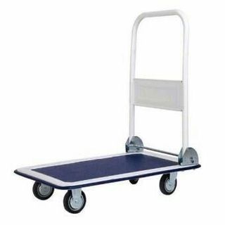 180 kg. Capacity Steel Platform Push Cart with Freebies