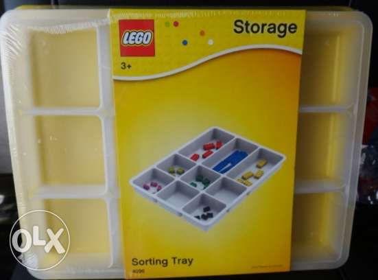 LEGO Yellow Sorting Storage Tray 4096 Plastic Broken on Corner for