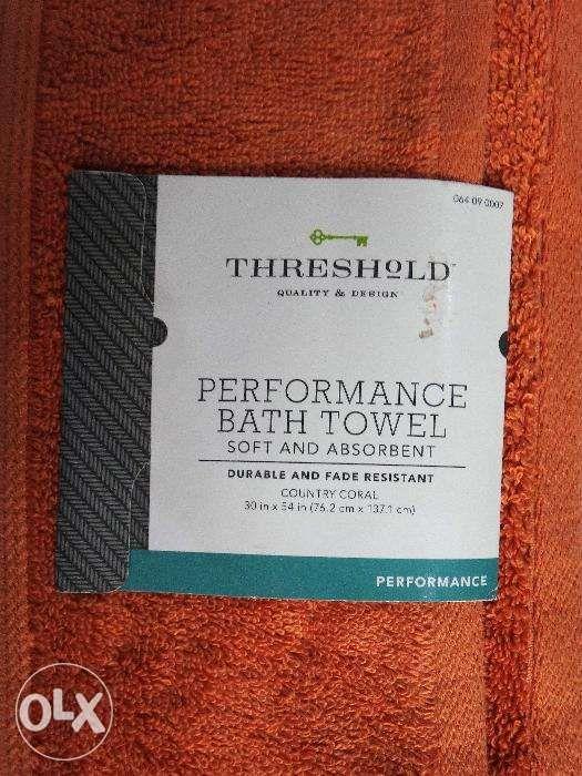 Threshold Bath Towel Performance 30X54 Solid Colors NewUSA