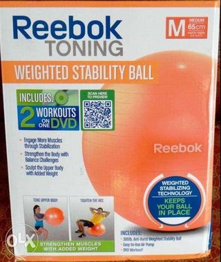 Reebok Toning Stability Exercise Ball 65cm Medium NewUSA
