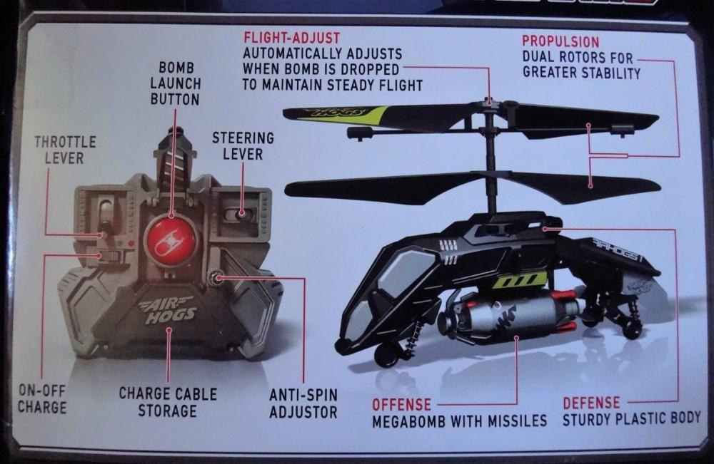 REPRICED! Air Hogs AirHogs Helicopters Fly Cranes and Megabomb NewUSA ...