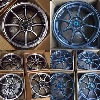 17” Konig N716 4Holes magwheels Machine polish and Gray color 