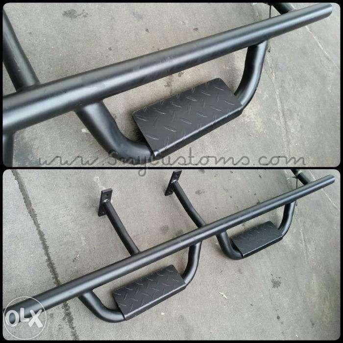 Fj Cruiser Steel Bumper with Led Bar Kit Bolt On SR Aero led Cree Bar