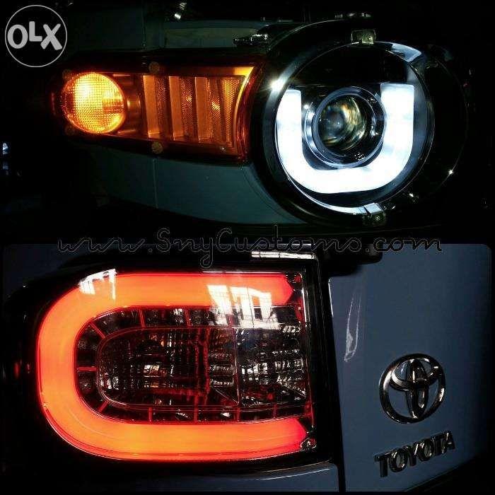 Fj Cruiser Steel Bumper with Led Bar Kit Bolt On SR Aero led Cree Bar