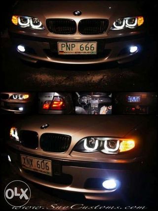 E46 projector Angel Eyes DRL led CCFL Headlamps headlights tail option