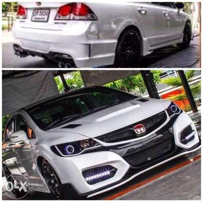 Civic FD Type R with opt DRL and rear bumper 3rd brake lamp Honda, Car ...