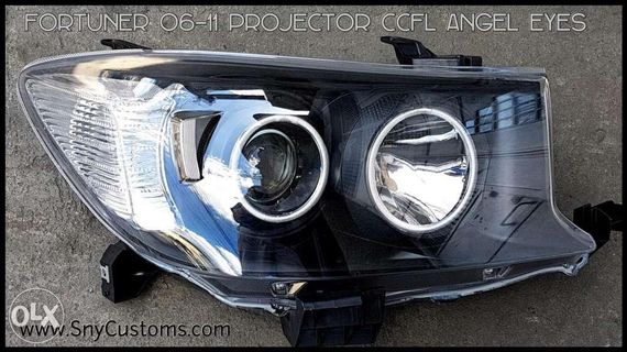 Fortuner 2006 to 2011 projector Headlamps headlights smoke Angel Eyes