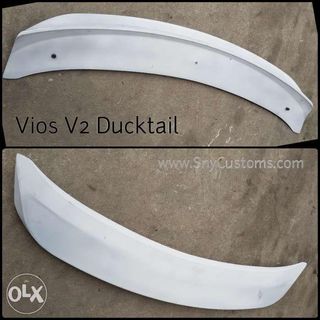 Vios ducktail spoiler v1 and v2 series no drill plastic OEM