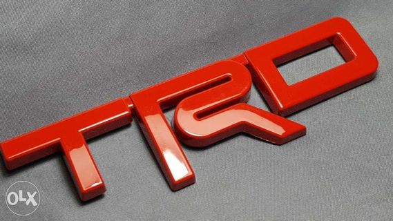 TRD Logo emblem trunk Hood grille Fortuner Innova Avanza Prado vios Lc