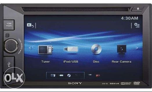 Sony Xav 65 2 DVD LCD iphone touch LCD camera and TV input orig wrnty