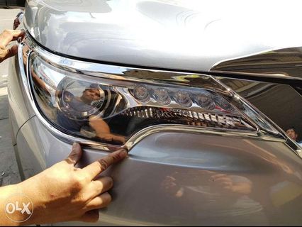 Fortuner Headlamps or taillight Chrome cover Thailand light also black