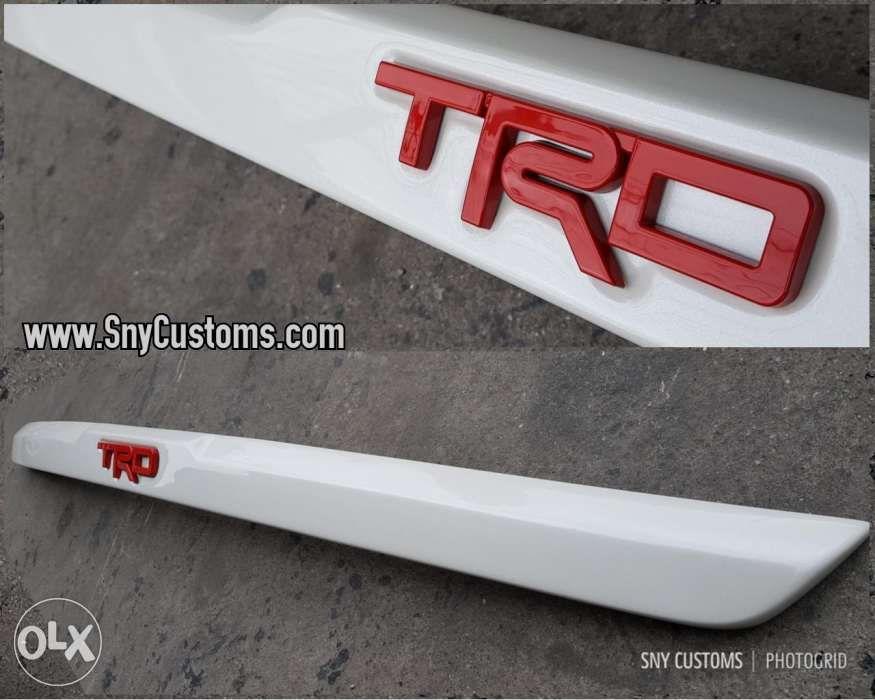 Fortuner Trunk Lid Cover With Trd Emblem No Drill Adhesive Deferred 