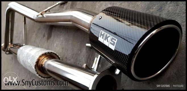 HKS Carbon tip Muffler original Navara NP300 Nissan stainless deferred