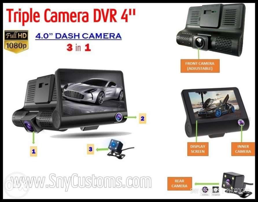 DVR 3 camera with reversal backing view big 4 LCD screen wrnty dfrd ...