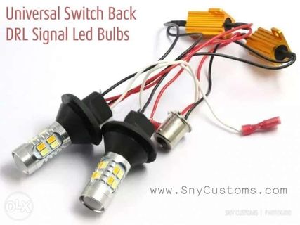 Switchback DRL and signal led light error free Canbus resistor