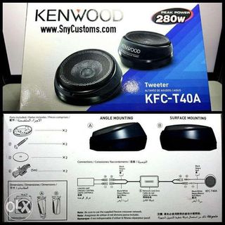 Kenwood original tweeter speaker kfc t40a 280 Watts power
