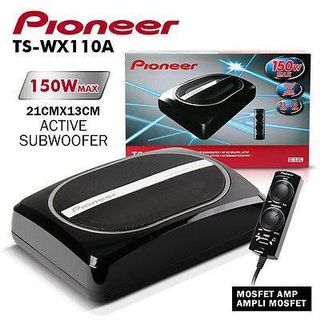 Pioneer amplified Underseat sub subwoofer 150w ts wx110a wrnty dfrd