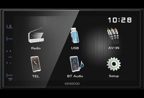 Kenwood LCD touch screen Bluetooth dmx110bt steering mosfet 50w USB