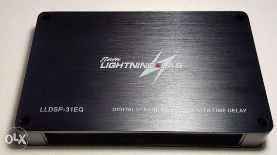 Lightning lab 31 band equalizer with time alignment full channel DSP