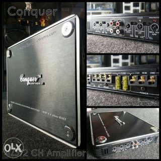 Conquest Amplifier 4 channel orig SALE crossover high pass subwoofer