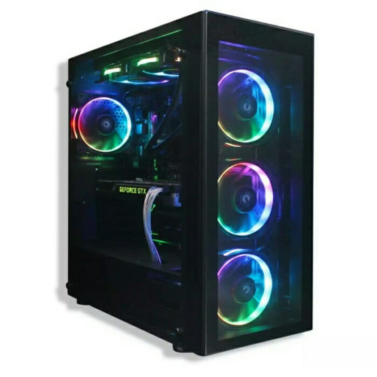 120MM LED Rainbow CPU fan, Computers & Tech, Parts & Accessories ...