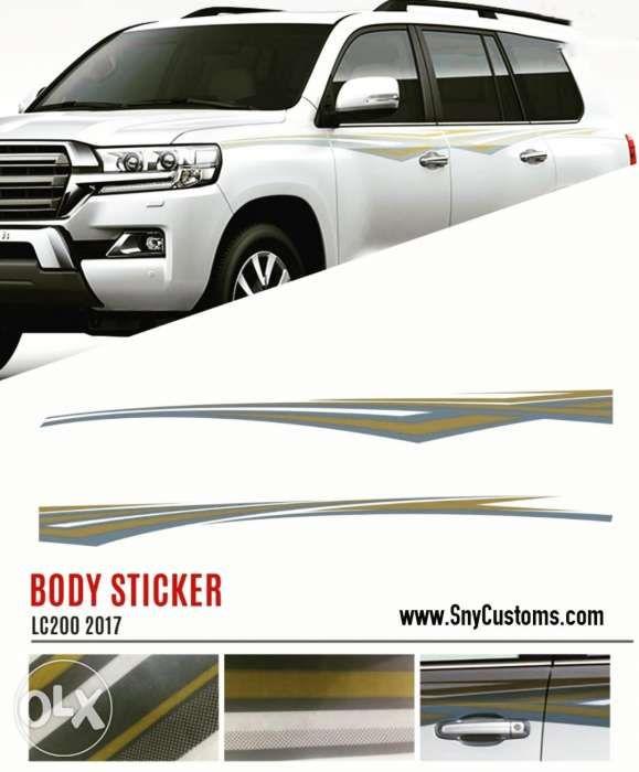 LC200 body Decal sticker Toyota land cruiser Dubai, Car Parts