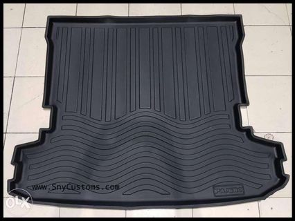 Pajero ck bk rear trunk tray deep dish matting mat flexible rubber