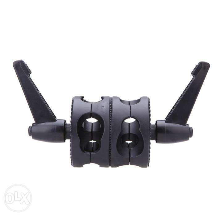 Pxel AABA1 Dual Grip Swivel Bracket Boom Arm Reflector Holder Stand