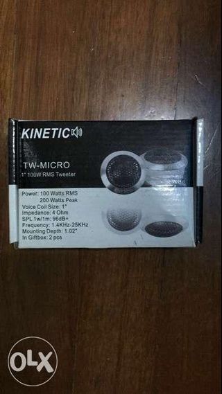 Teac Kenwood Kinetic Lightning Lab JBL Tweeter Car Speakers