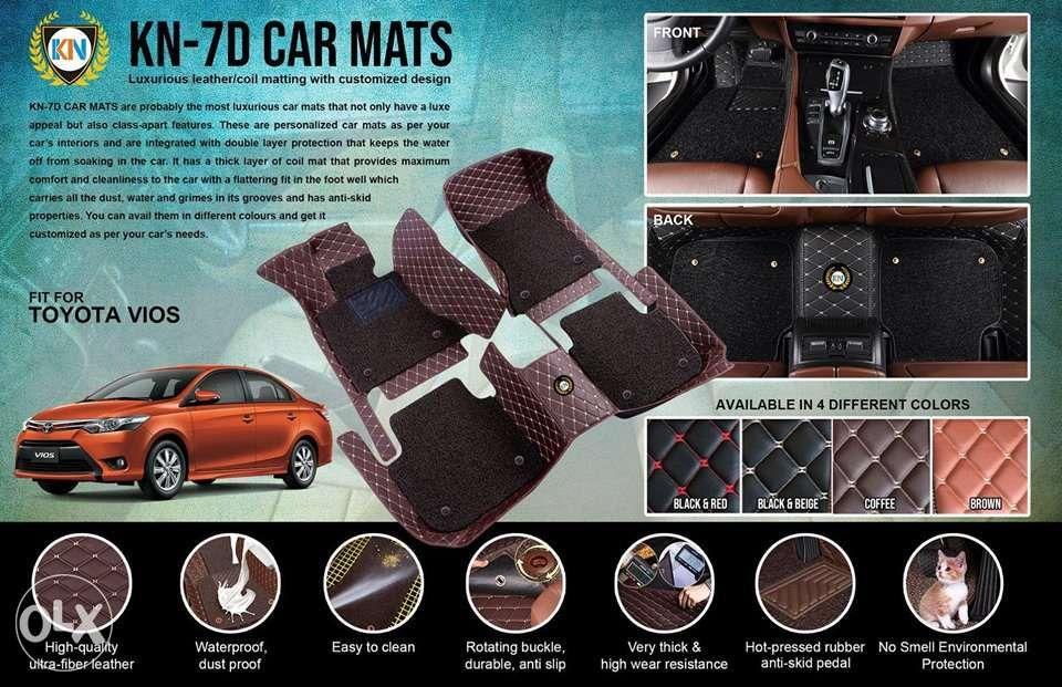 Kn 7d Luxury Custom Fitted Car Mats For Toyota Vios 20142017 On