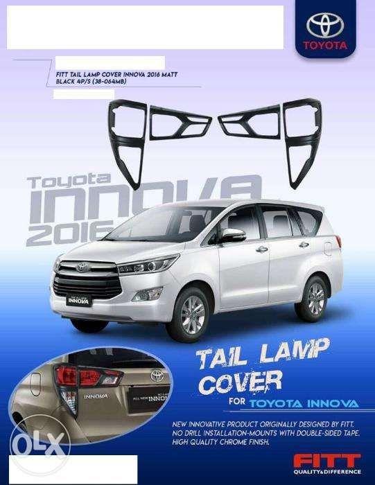 Toyota Innova 2016 2018 Tail Lamp Cover Black, Car Parts & Accessories ...