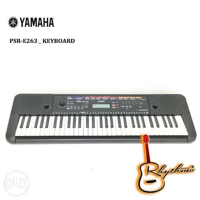 Yamaha PSR E 263 PSR E263 Keyboard  61 Keys Brand New  Rhythmix