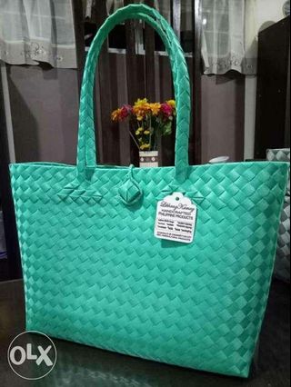 Handwoven Plastic Bayong Bag