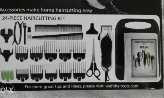 WAHL 79524 2501 Chrome Pro 24 Piece Grooming Haircut Kit ZQ6H