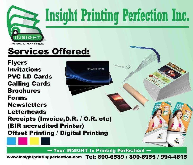 Printing Services OFFSET and DIGITAL BIR accredited