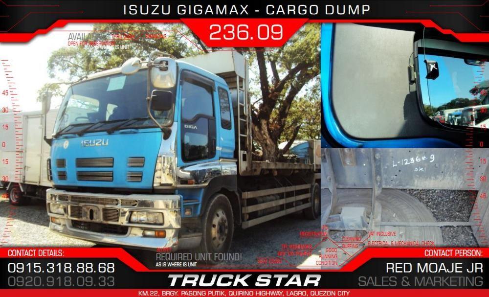Isuzu Gigamax Cargo Dump 6UZ1 Engine 32 Footer Truck For Sale on