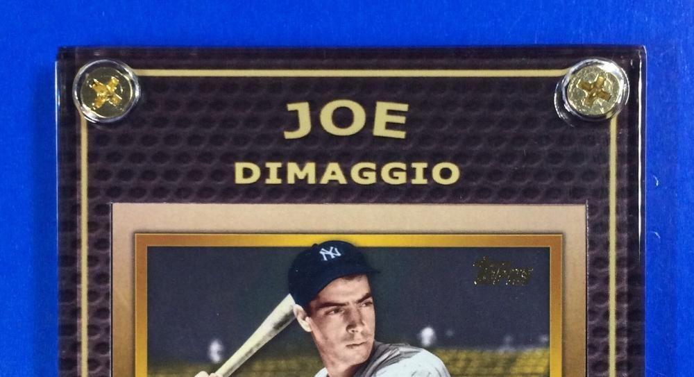 MLB Baseball Card Joe Dimaggio 2012 Take the 5th Topps (Category: Raw Singles) located in Quezon City. Submitted by grace112215 (Listing ID 238745919, Image 3). Description: Player: Joe Dimaggio Card Number: #GG-22 Year: 2012 Current Team: New York Yankees League: Baseball (MLB) Card Manufacturer: Topps Brought back from US Private Collections It Comes with Diamond Cut Crystal Clear Case - 3x5 Inches with Free Stand #MLB #MLBCard #Baseball #Tradi